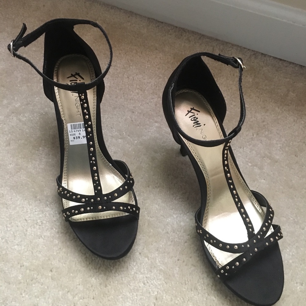 Strappy black sandals
